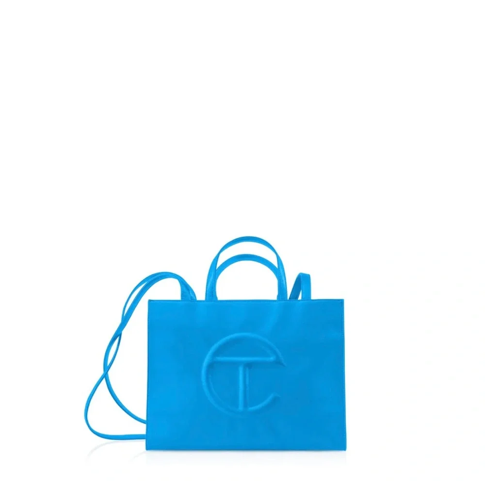 Telfar Medium Cyan Shopping Bag - Picture 2 of 4